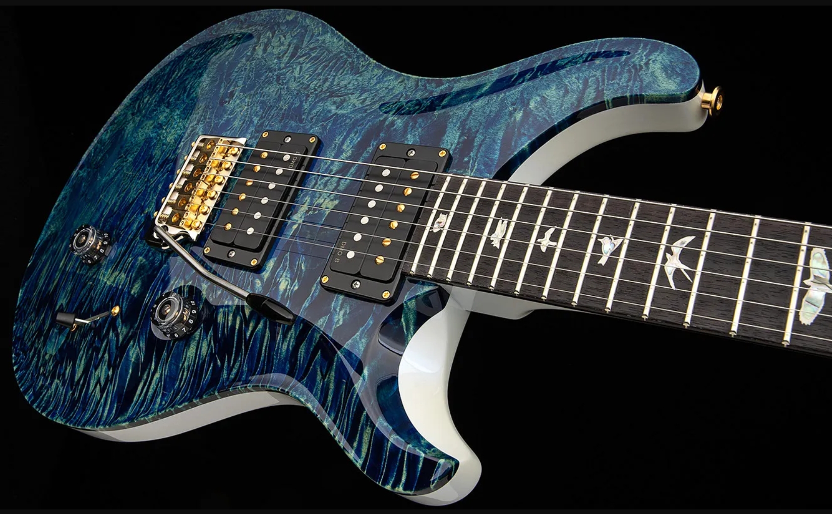 Prs Custom 24 Usa 2h Dmo Trem Rw - River Blue Pearl - Guitarra eléctrica de doble corte - Variation 3