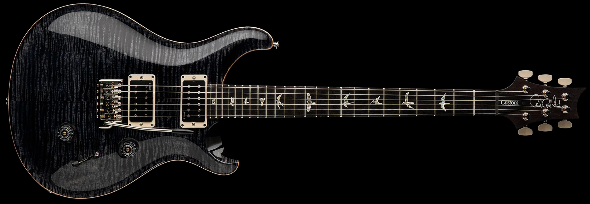 Prs Custom 24 Usa 2h Dmo Trem Rw - Gray Black - Guitarra eléctrica de doble corte - Variation 6