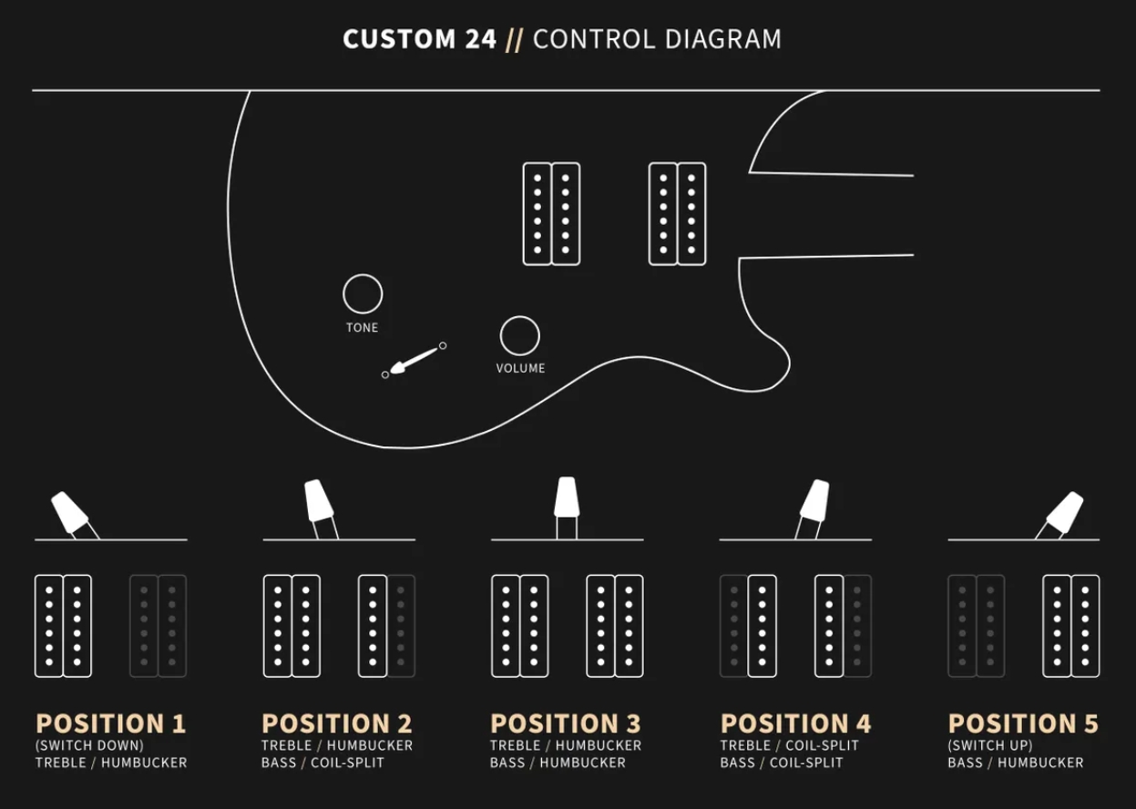 Prs Custom 24 Usa 2h Dmo Trem Rw - Gray Black - Guitarra eléctrica de doble corte - Variation 8