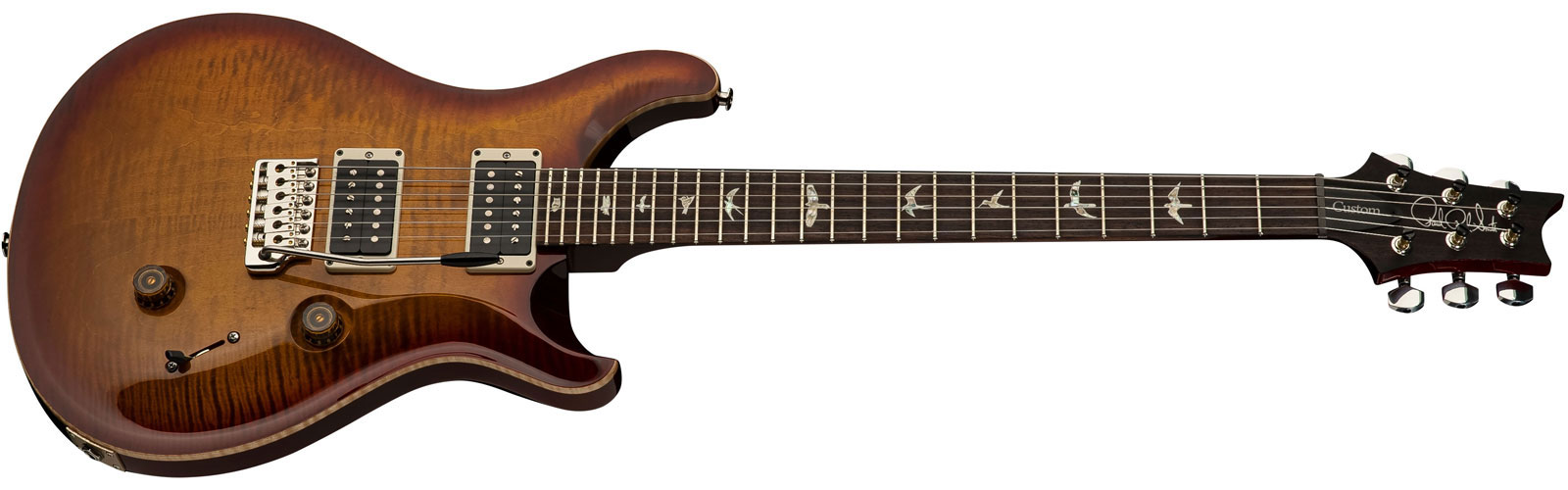 Prs Custom 24 Usa 2h Trem Rw - Dark Cherry Sunburst - Guitarra eléctrica de doble corte - Variation 1