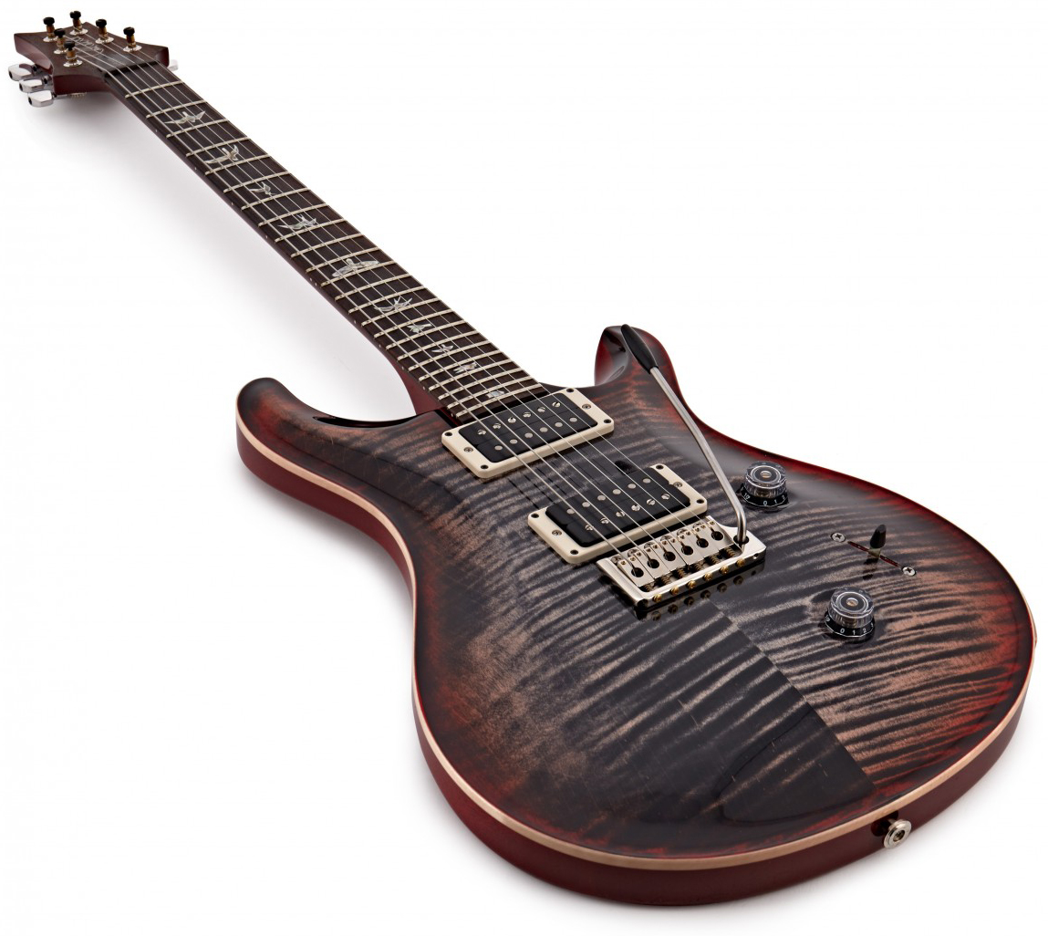 Prs Custom 24 Usa 2h Trem Rw - Charcoal Cherry Burst - Guitarra eléctrica de doble corte - Variation 2