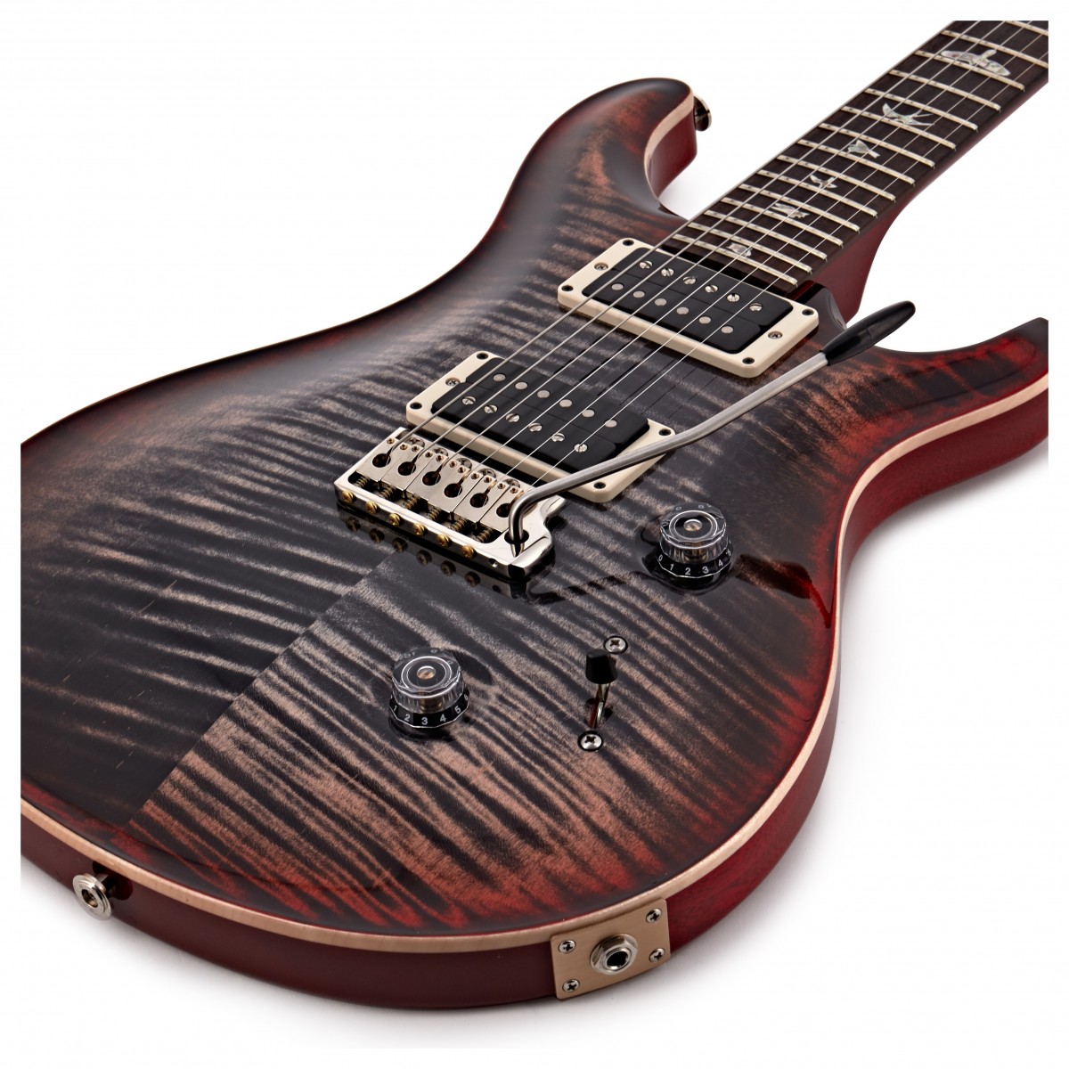 Prs Custom 24 Usa 2h Trem Rw - Charcoal Cherry Burst - Guitarra eléctrica de doble corte - Variation 3