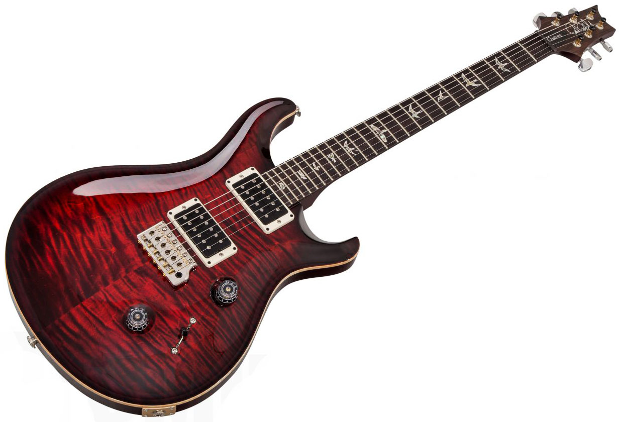 Prs Custom 24 Usa 2h Trem Rw - Fire Red Burst - Guitarra eléctrica de doble corte - Variation 1