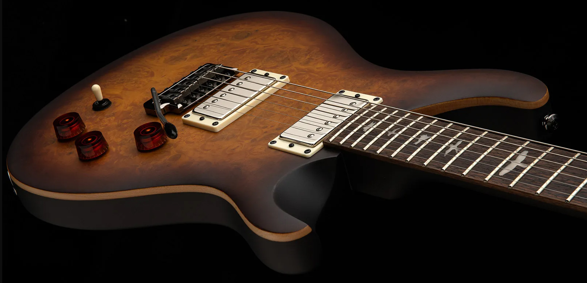 Prs David Grissom Dgt Laurel Burl Se Exotic Veneer Trem 2h Rw - Mccarty Tobacco Burst - Guitarra eléctrica de doble corte - Variation 2