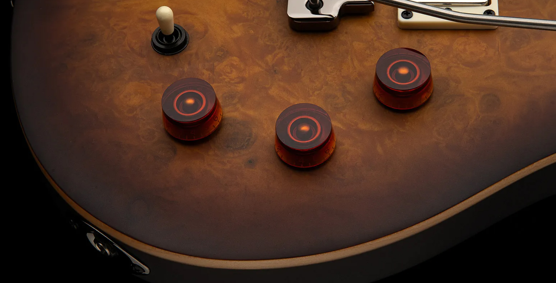 Prs David Grissom Dgt Laurel Burl Se Exotic Veneer Trem 2h Rw - Mccarty Tobacco Burst - Guitarra eléctrica de doble corte - Variation 3