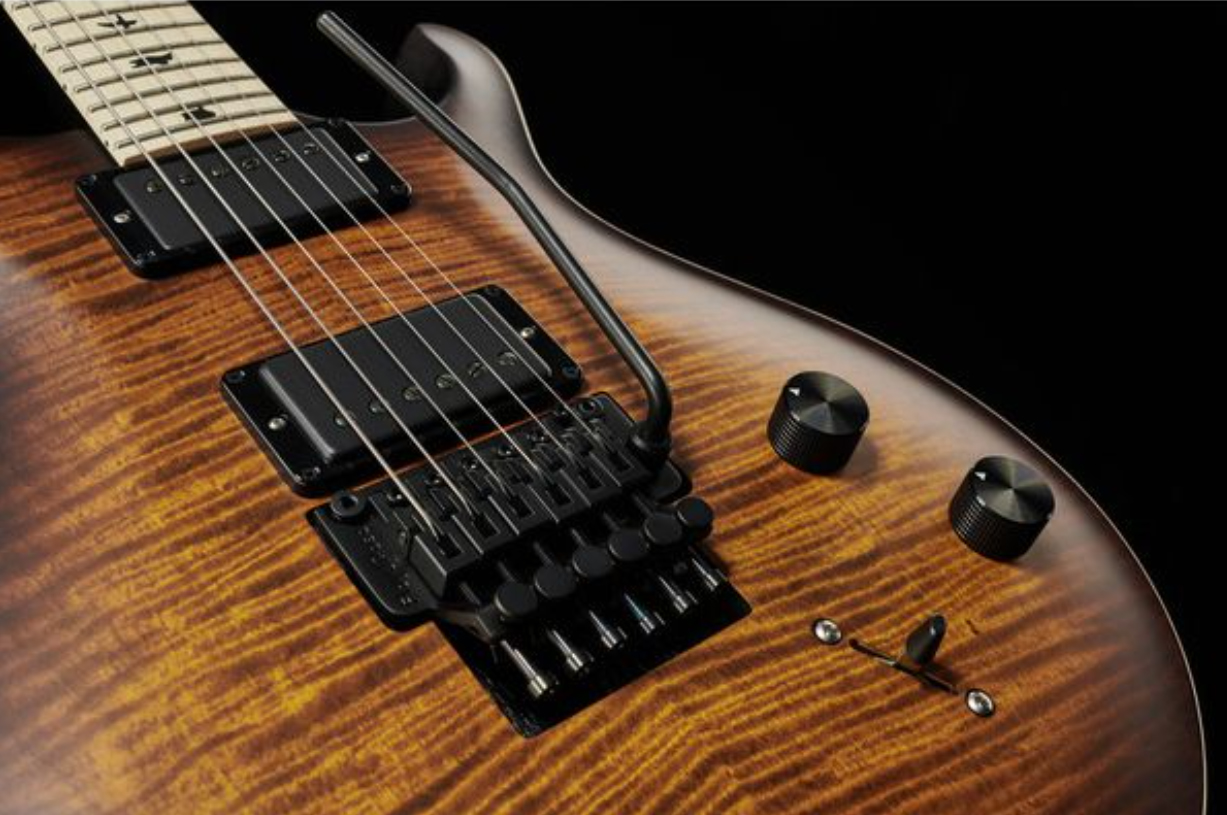 Prs Dustie Waring Dw Ce 24 Floyd Bolt-on Usa Signature 2h Fr Mn - Burnt Amber Smokeburst - Guitarra eléctrica de doble corte - Variation 4