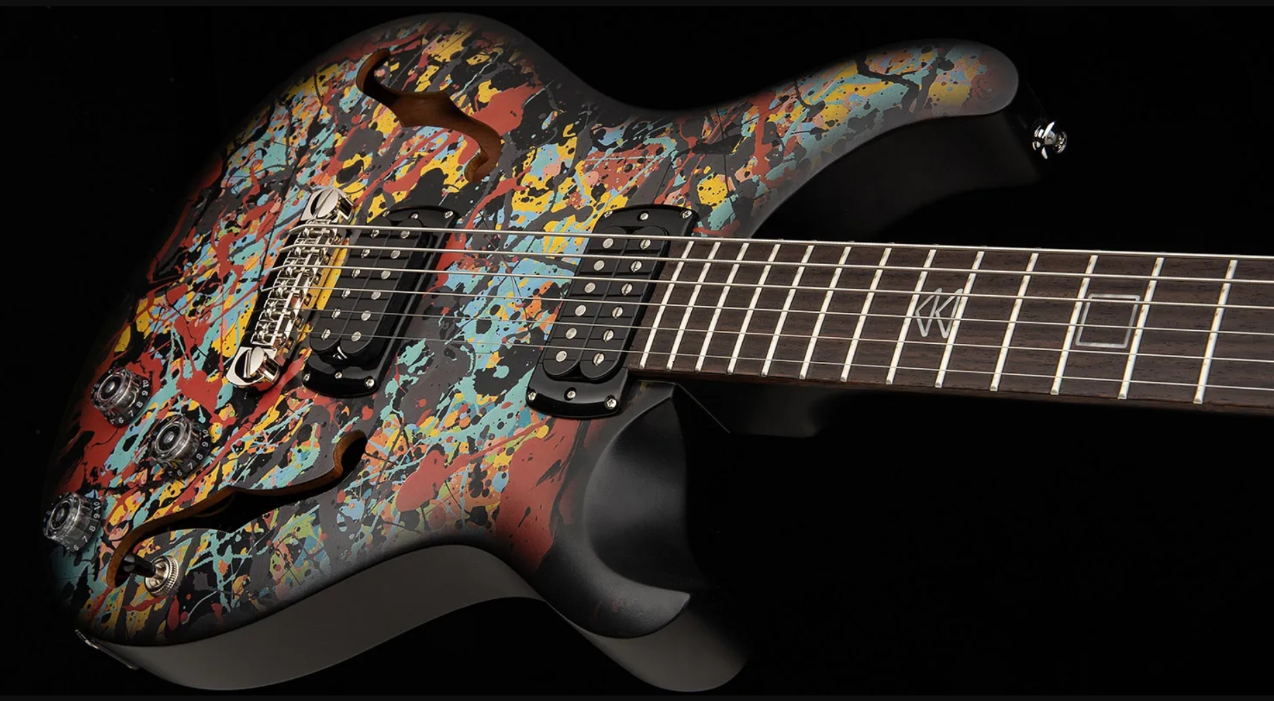 Prs Ed Sheeran Hollowbody I Piezo Baritone Se Signature 2h Ht Rw - Cosmic Splash - Guitarra eléctrica barítono - Variation 3