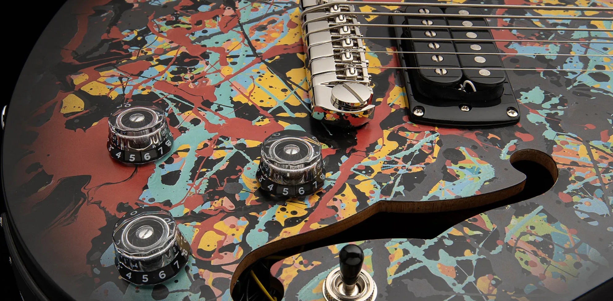 Prs Ed Sheeran Hollowbody I Piezo Baritone Se Signature 2h Ht Rw - Cosmic Splash - Guitarra eléctrica barítono - Variation 4