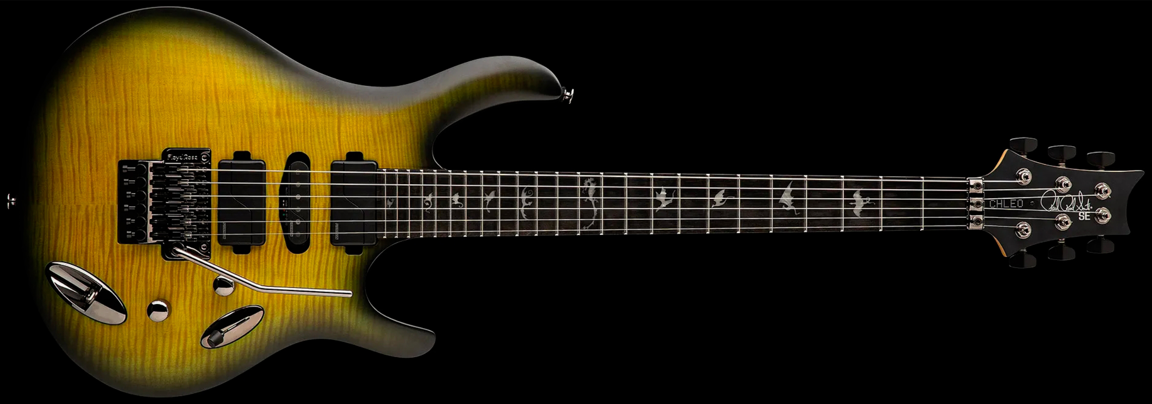 Prs Herman Li Chleo Se Signature Hsh Fishman Fluence Fr Eb - Mantis Burst - Guitarra electrica metalica - Variation 2