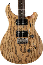 Guitarra eléctrica de doble corte Prs SE Exotic Veneer Custom 24 Burled Ash - Natural
