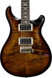 Guitarra eléctrica de doble corte Prs USA Custom 24 Hand-Signed #0400035 - Black gold wraparound burst
