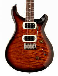 Guitarra eléctrica de doble corte Prs SE Custom 24 (Wing Tuners) - Black gold burst