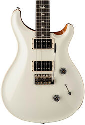Guitarra eléctrica de doble corte Prs USA Custom 24 (DMO Pickups) - Antique White Top / Natural Back