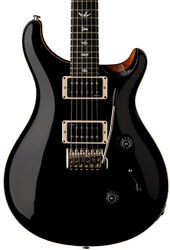 Guitarra eléctrica de doble corte Prs USA Custom 24 (DMO Pickups) - Black Top / Natural Back