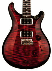 Guitarra eléctrica de doble corte Prs USA Custom 24 - Fire red burst