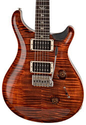 Guitarra eléctrica de doble corte Prs USA Custom 24 - Orange tiger