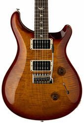 Guitarra eléctrica de doble corte Prs USA Custom 24 - Dark cherry sunburst