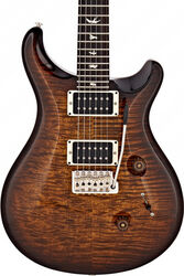 Guitarra eléctrica de doble corte Prs USA Custom 24 - Black gold burst