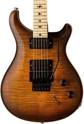 Guitarra eléctrica de doble corte Prs USA Dustie Waring DW CE 24 Floyd - Burnt amber smokeburst