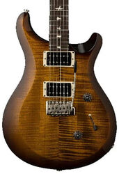 Guitarra eléctrica de doble corte Prs USA S2 Custom 24 - Black amber
