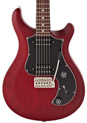 Guitarra eléctrica de doble corte Prs USA Standard 22 Satin - Vintage cherry