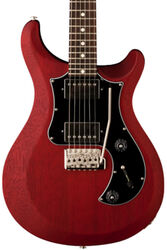 Guitarra eléctrica de doble corte Prs USA S2 Standard 24 Satin - Vintage cherry