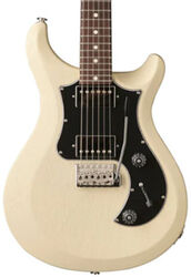 Guitarra eléctrica de doble corte Prs USA S2 Standard 24 Satin - Antique white