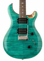 Guitarra eléctrica de doble corte Prs SE Custom 24 - turquoise