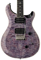 Guitarra eléctrica de doble corte Prs SE Custom 24 Quilt - Violet