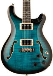 Guitarra eléctrica semi caja Prs SE Hollowbody II Piezo 2020 - Peack blue smokeburst