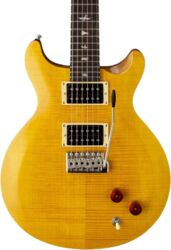 Guitarra eléctrica de doble corte Prs SE Santana - Yellow