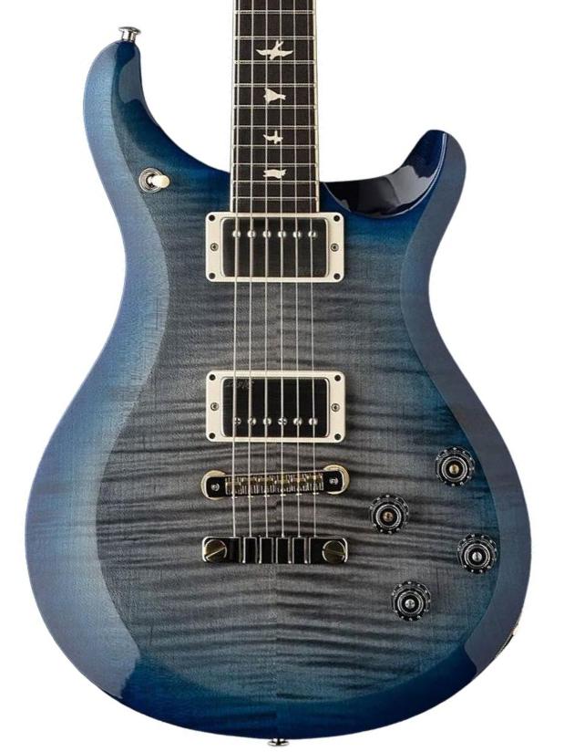 Guitarra eléctrica de doble corte Prs USA S2 McCarty 594 (58/15 LT Pickups) - Faded gray black blue burst