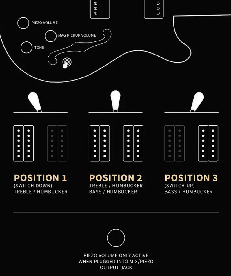 Prs Hollowbody Ii Piezo Se (wing Tuners) 2h Ht Eb - Vintage Sunburst - Guitarra eléctrica semi caja - Variation 4