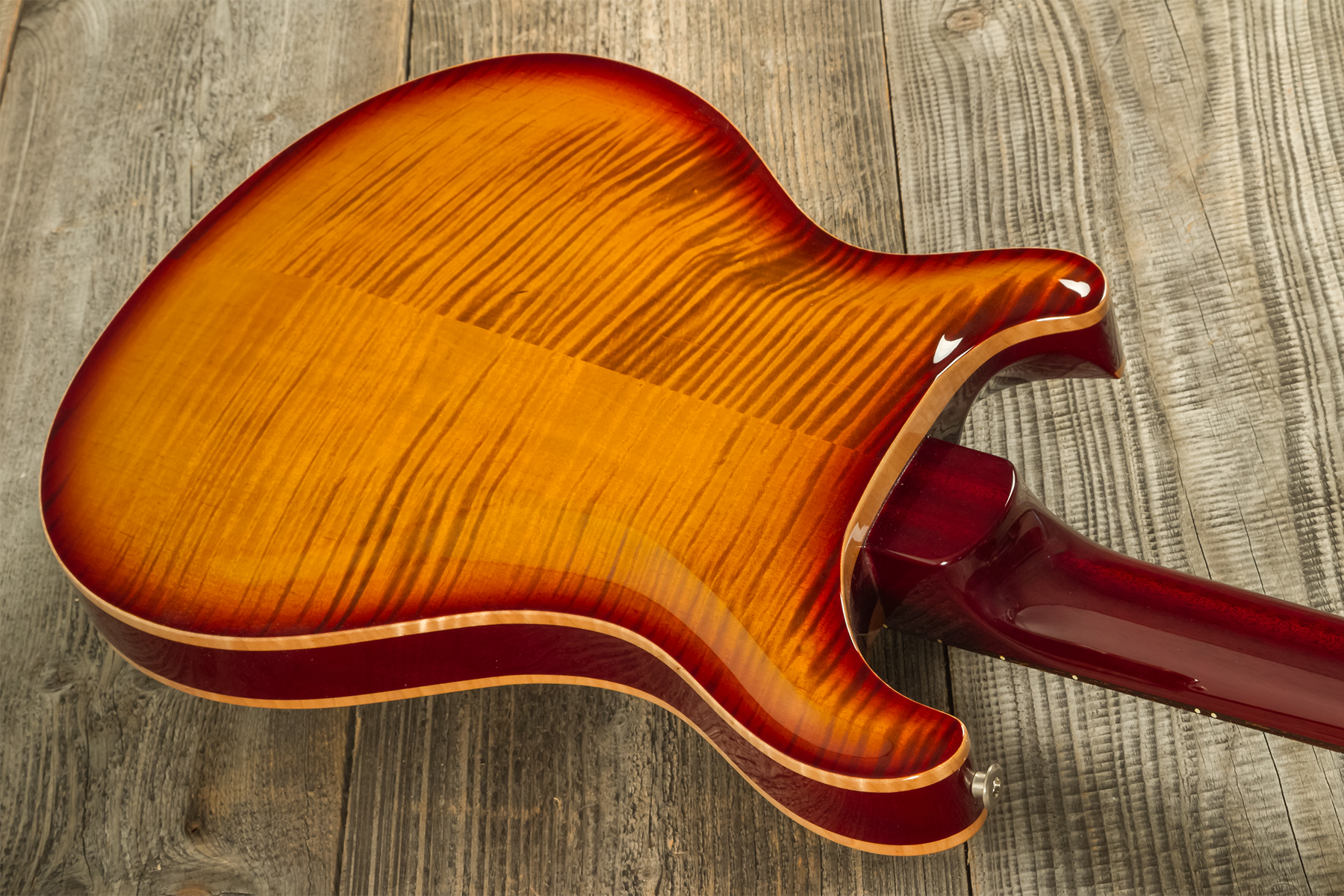 Prs Hollowbody Ii Piezo Usa 2h Ht Eb #230365749 - Dark Cherry Burst - Guitarra eléctrica semi caja - Variation 6