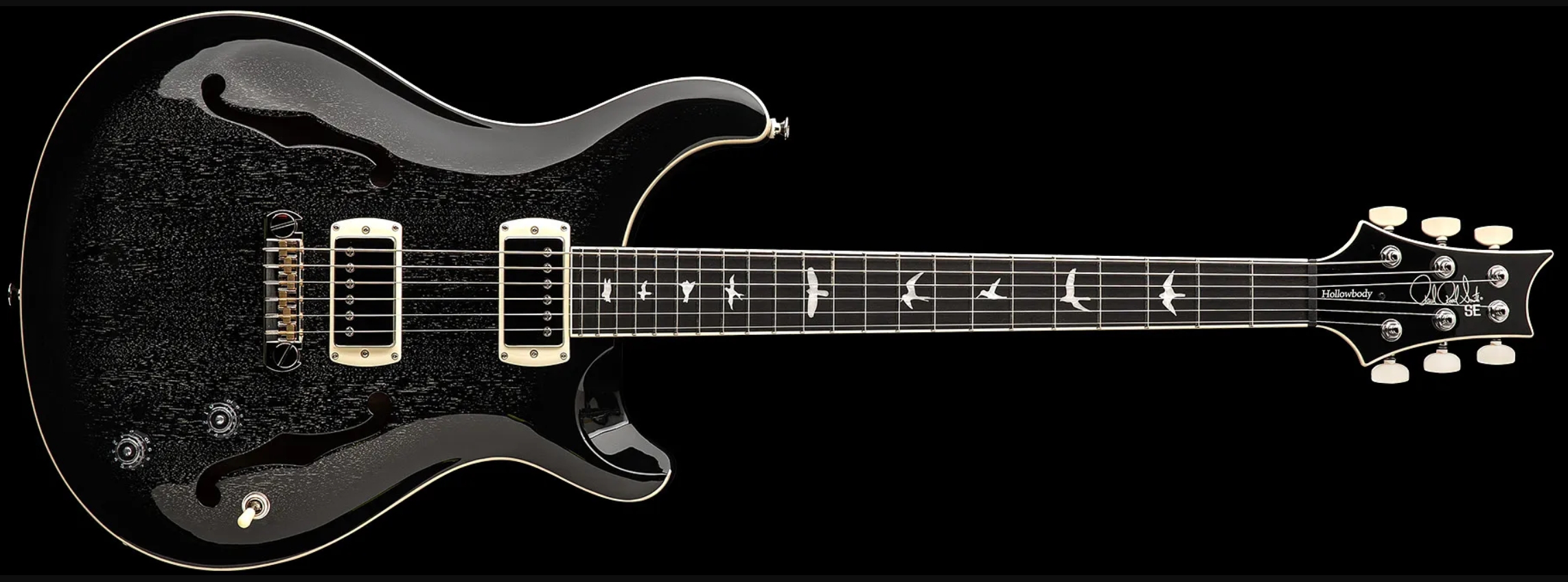 Prs Hollowbody Standard Se 2h Ht Eb - Dog Hair Smokeburst - Guitarra eléctrica semi caja - Variation 2