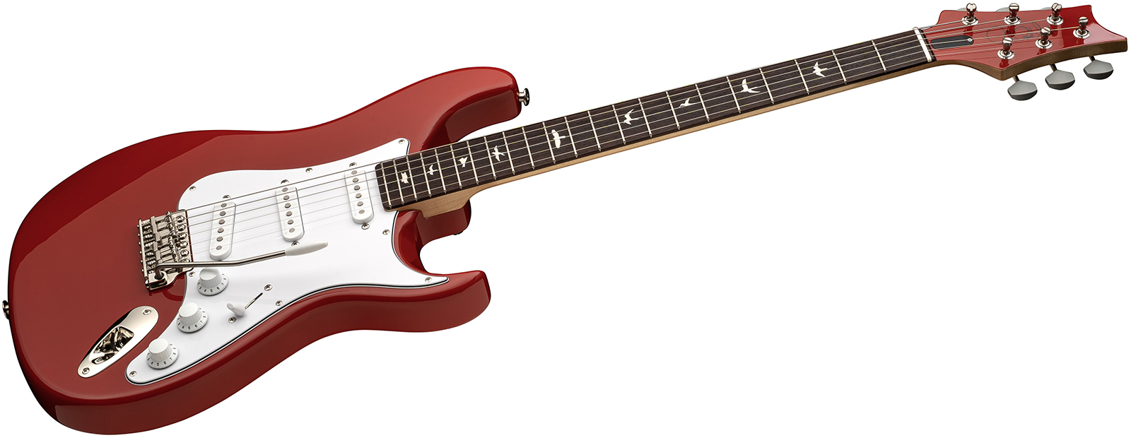 Prs John Mayer Silver Sky Defender Bolt-on Usa Ltd Trem 3s Rw - Portofino Red - Guitarra eléctrica con forma de str. - Variation 2