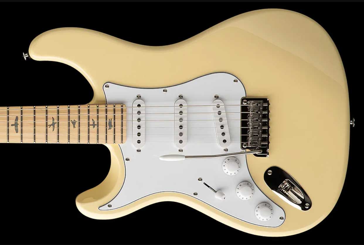 Prs John Mayer Silver Sky Maple Lh Se Signature Gaucher 3s Trem Mn - Moon White - Guitarra eléctrica con forma de str. - Variation 1