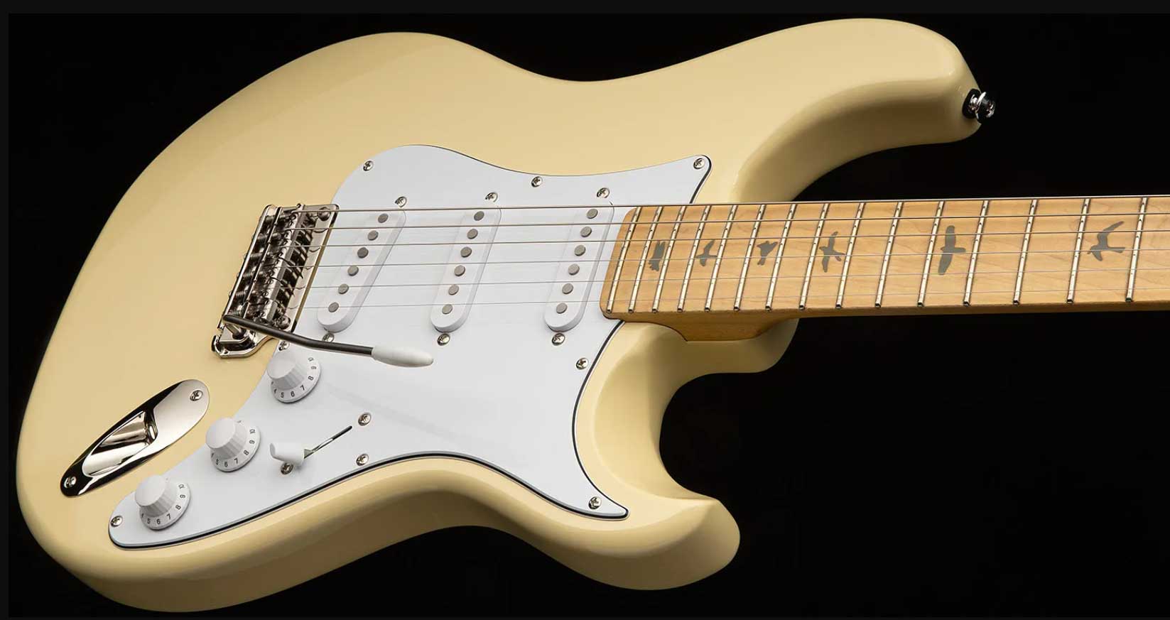Prs John Mayer Silver Sky Maple Se Signature 3s Trem Mn - Moon White - Guitarra eléctrica con forma de str. - Variation 1