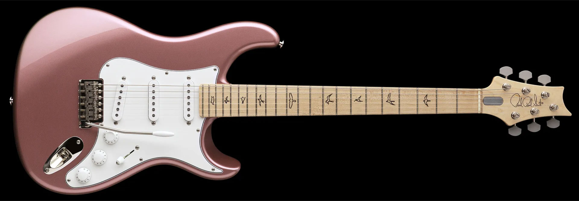 Prs John Mayer Silver Sky Usa Signature 3s Trem Mn - Midnight Rose - Guitarra eléctrica con forma de str. - Variation 1