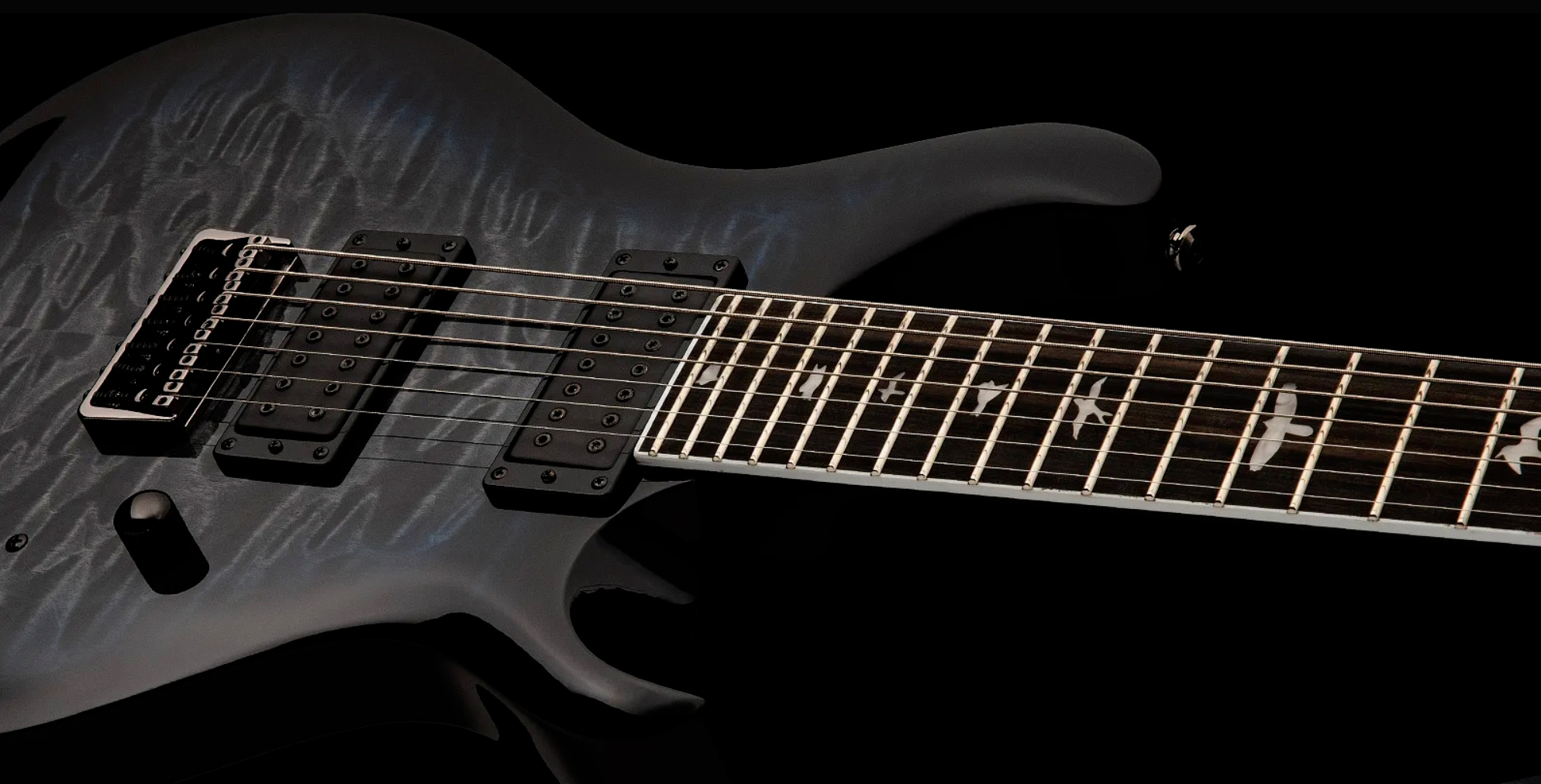 Prs Mark Holcomb Svn Se Signature 7c Baryton 2hseymour Duncan  Ht Eb - Holcomb Blue Burst - Guitarra eléctrica barítono - Variation 2