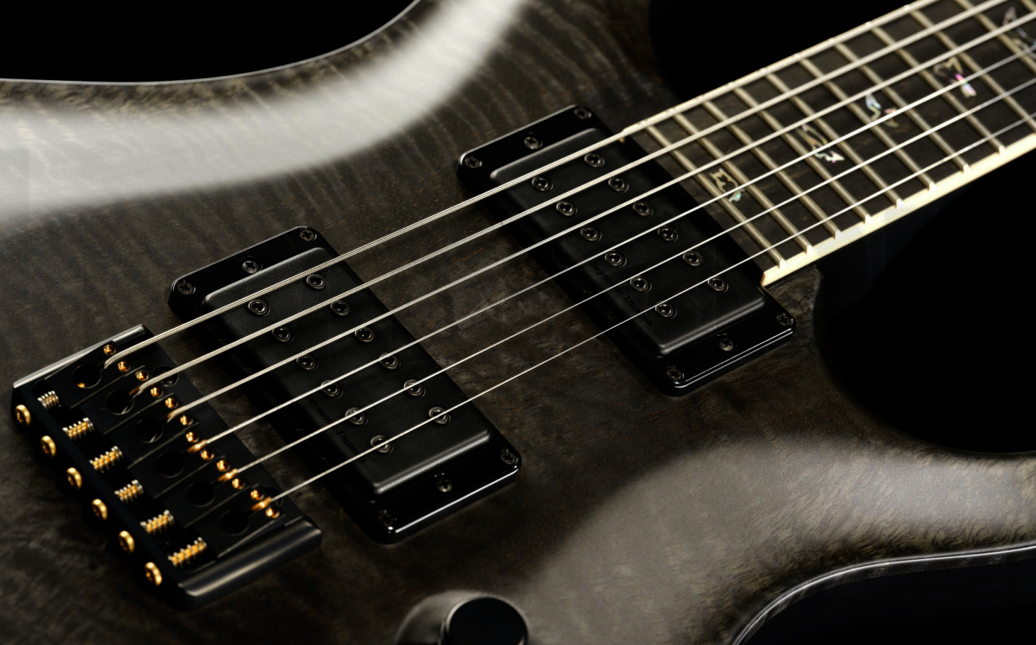 Prs Mark Holcomb Usa Signature 2h Seymour Duncan Ht Eb - Gray Black - Guitarra eléctrica de doble corte - Variation 1