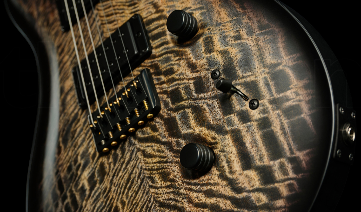 Prs Mark Holcomb Usa Signature 2h Seymour Duncan Ht Eb - Charcoal Wraparound Burst - Guitarra eléctrica de doble corte - Variation 3
