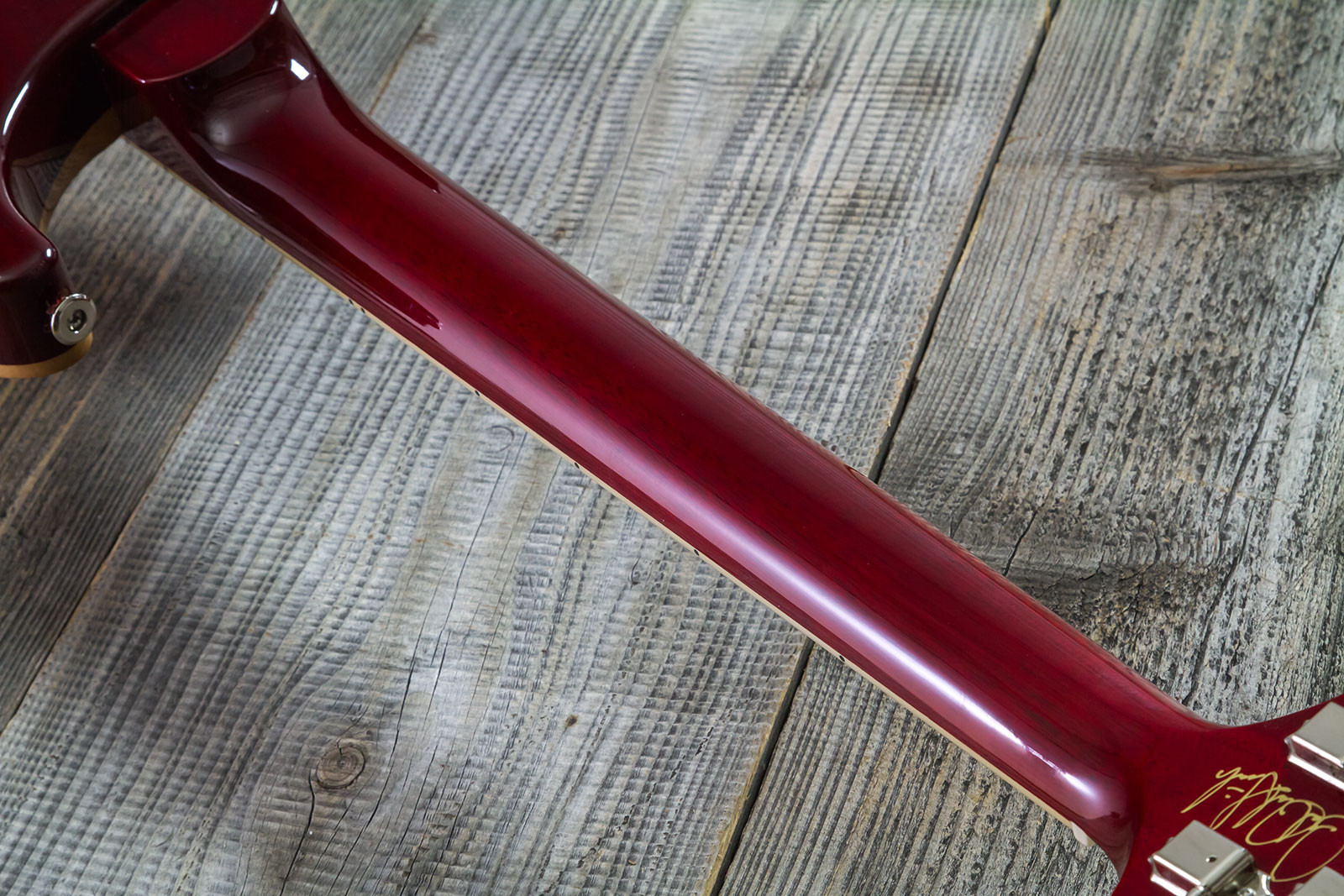 Prs Mccarty 594 Hand-signed Usa 2h Ht Rw #0362902 - Fire Red Burst - Guitarra eléctrica de doble corte - Variation 10