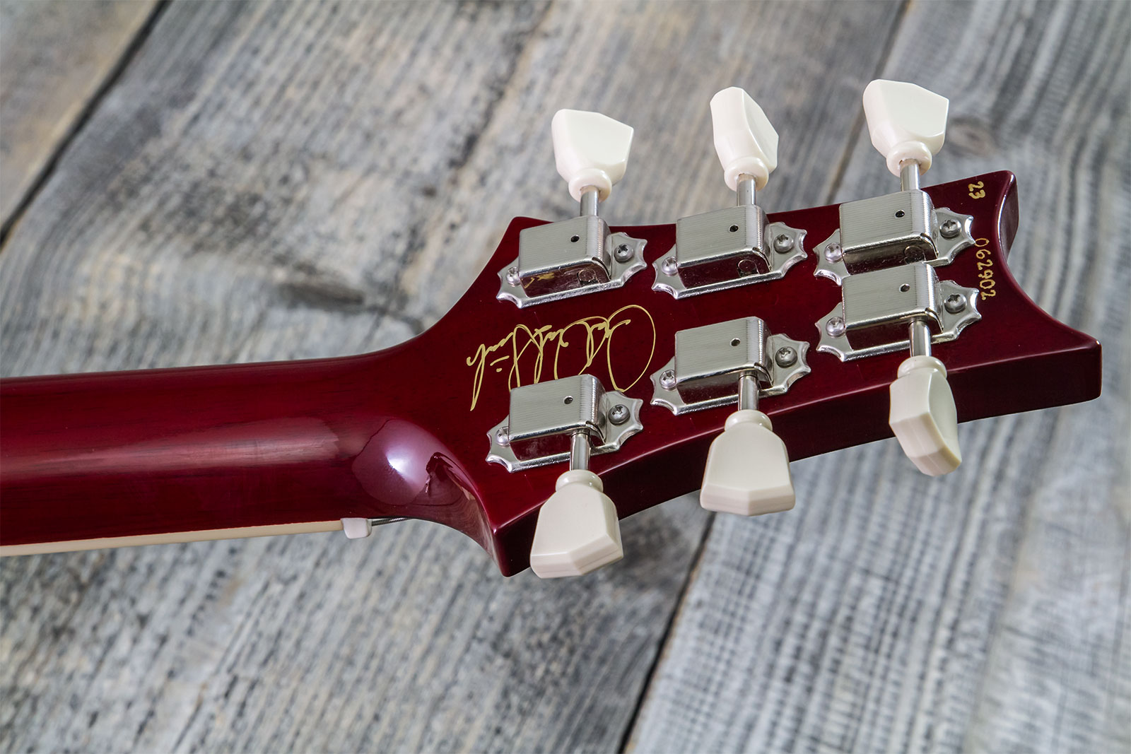 Prs Mccarty 594 Hand-signed Usa 2h Ht Rw #0362902 - Fire Red Burst - Guitarra eléctrica de doble corte - Variation 11