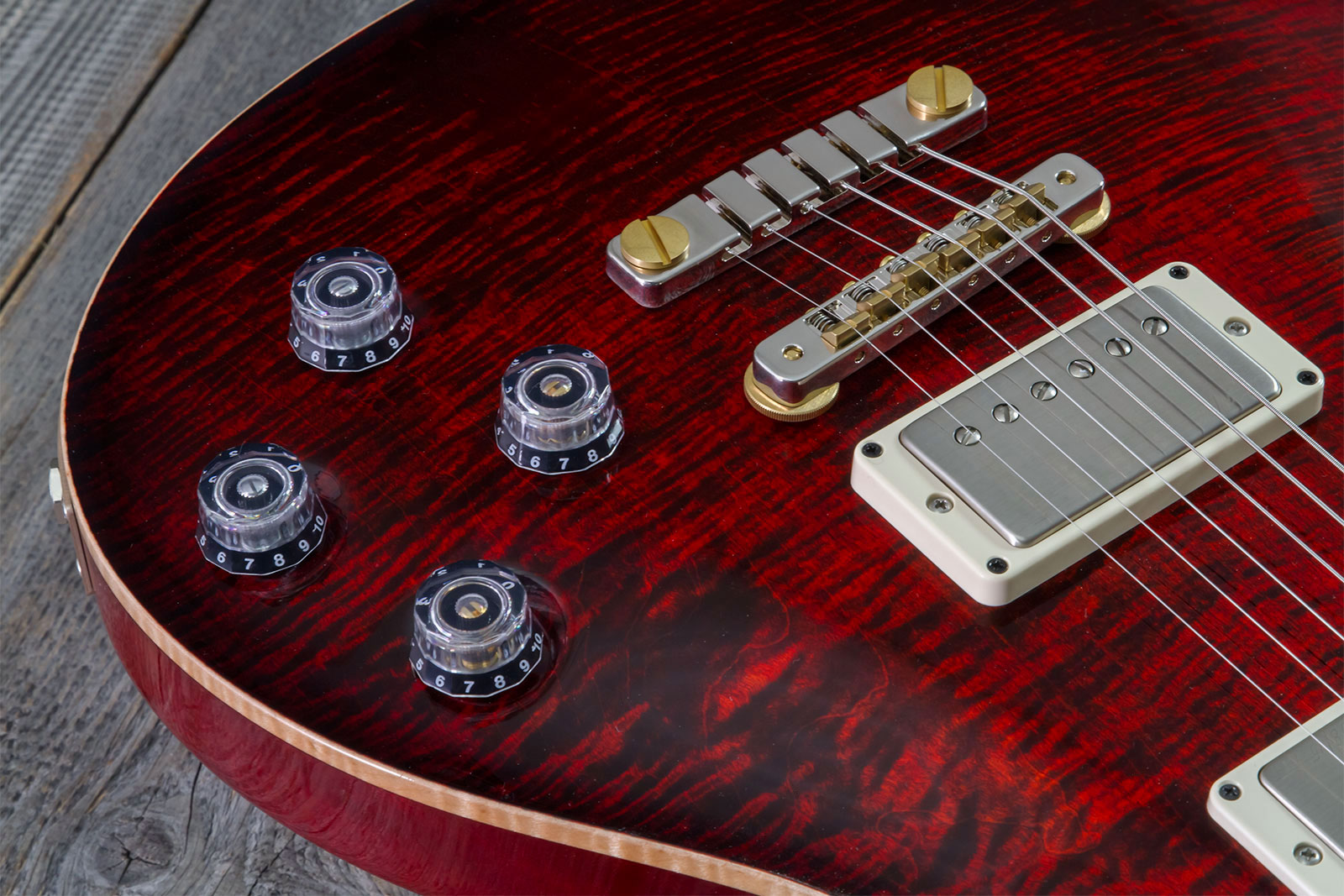 Prs Mccarty 594 Hand-signed Usa 2h Ht Rw #0362902 - Fire Red Burst - Guitarra eléctrica de doble corte - Variation 3