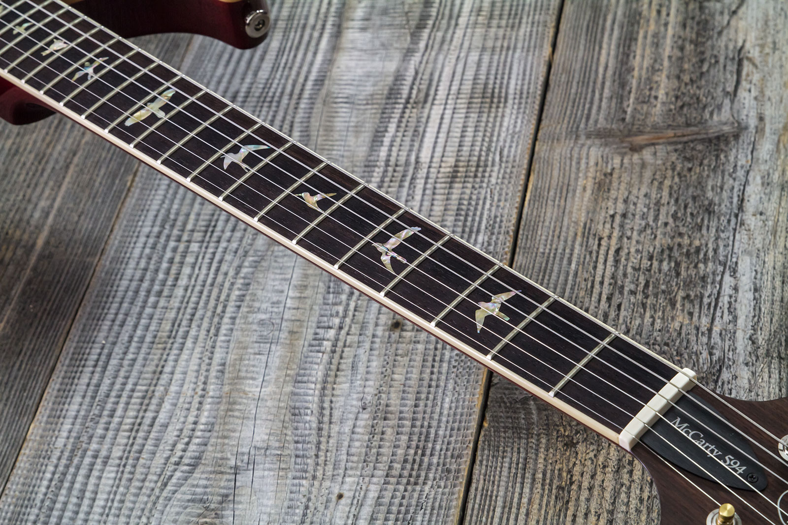 Prs Mccarty 594 Hand-signed Usa 2h Ht Rw #0362902 - Fire Red Burst - Guitarra eléctrica de doble corte - Variation 5