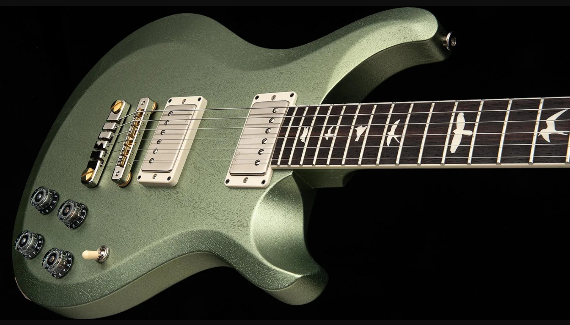 Prs Mccarty 594 Thinline S2 Usa 2h 58/15lt Ht Rw - Mavis Mint Metallic Satin - Guitarra eléctrica de doble corte - Variation 3