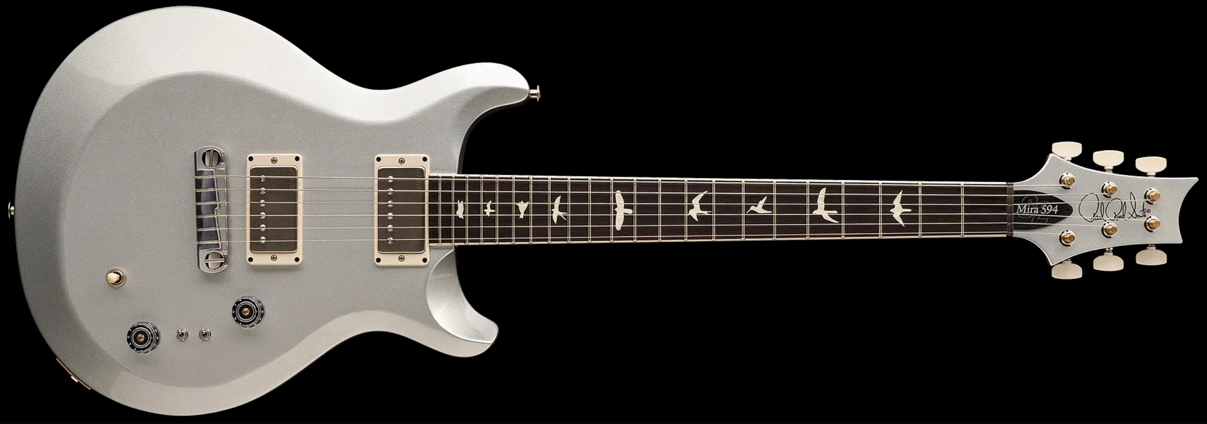 Prs Mira 594 S2 Usa 2h Ht Rw - Platinum Metallic - Guitarra eléctrica de doble corte - Variation 2