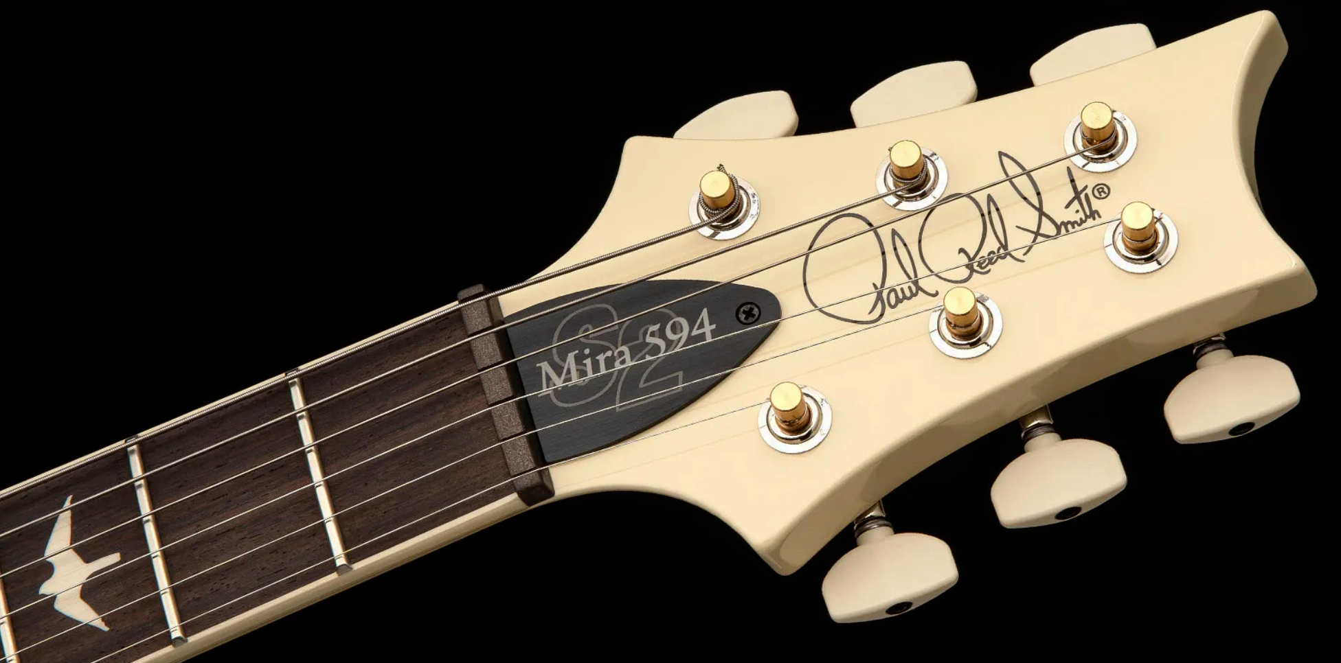 Prs Mira 594 S2 Usa 2h Ht Rw - Antique White - Guitarra eléctrica de doble corte - Variation 5