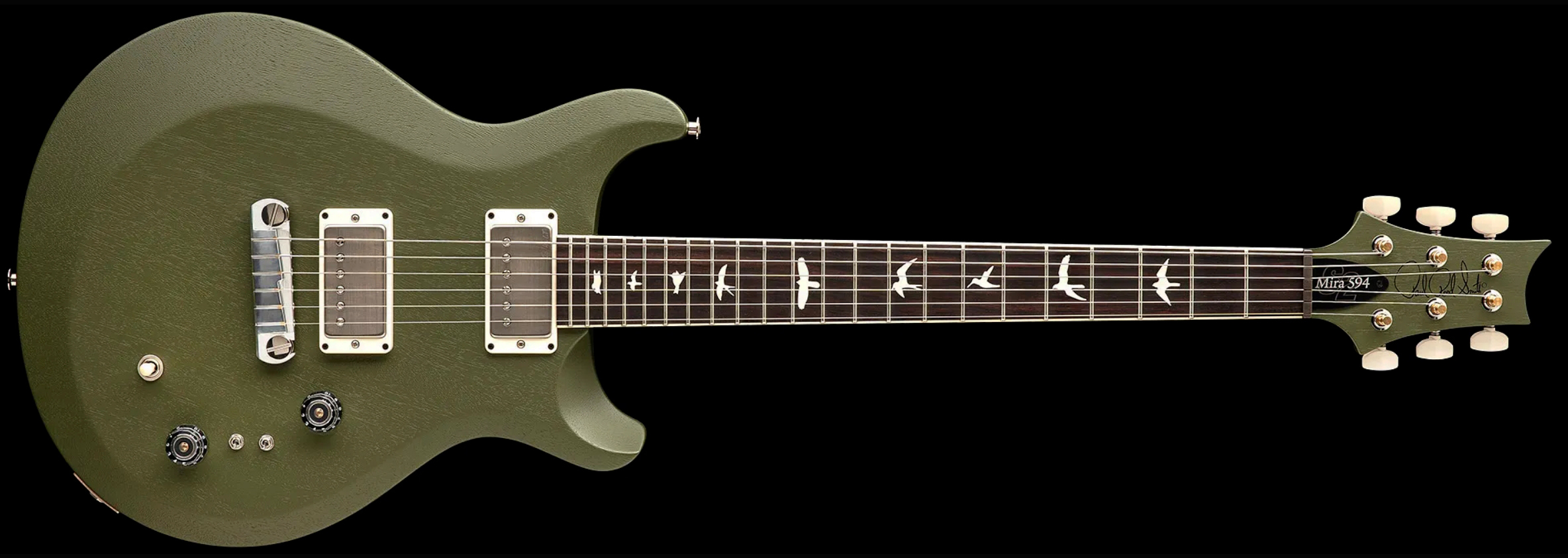 Prs Mira 594 Satin S2 Usa 2h Ht Rw - Matcha Green - Guitarra eléctrica de doble corte - Variation 3